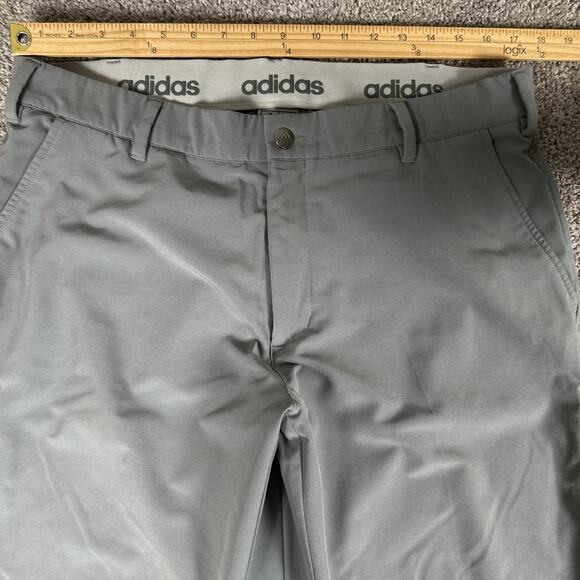 Adidas Pants Mens 36x32 Gray Ultimate 365 Standard Fit Golf Chino Grip Waist - Picture 4 of 9